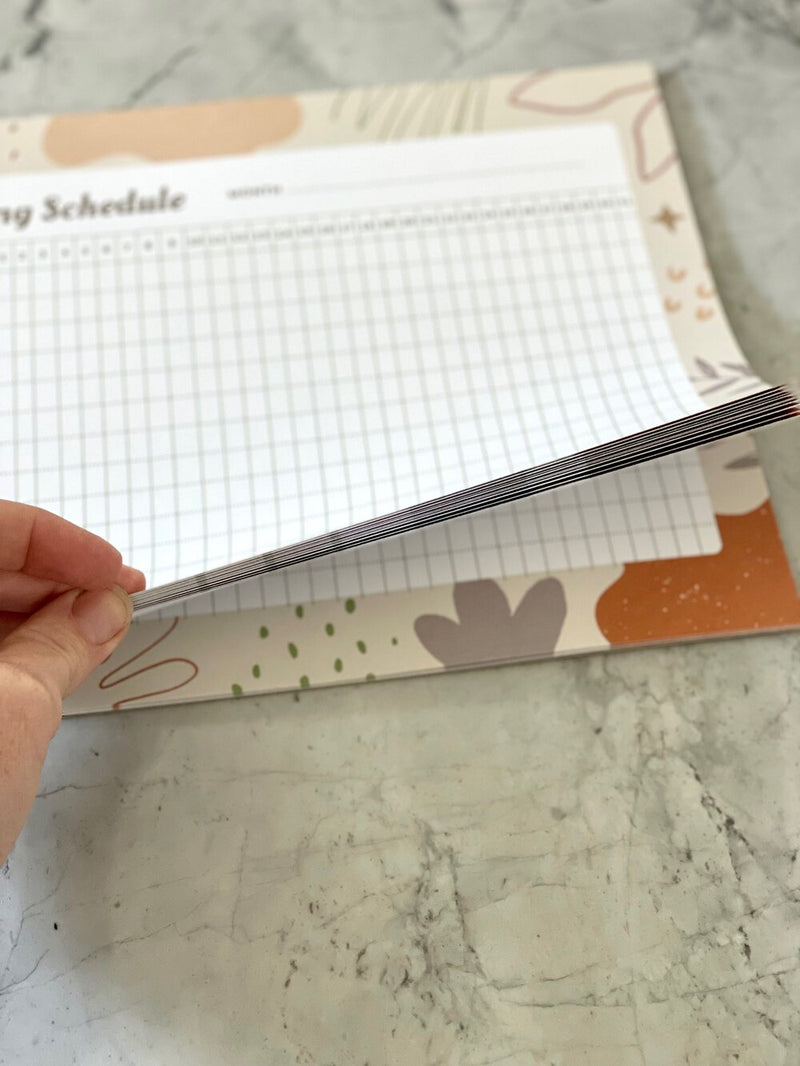 Plant Watering Schedule Notepad