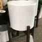 Wooden Plant Stand with Tapered Pot 10"
