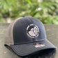Embroidered White Logo Trucker Hat